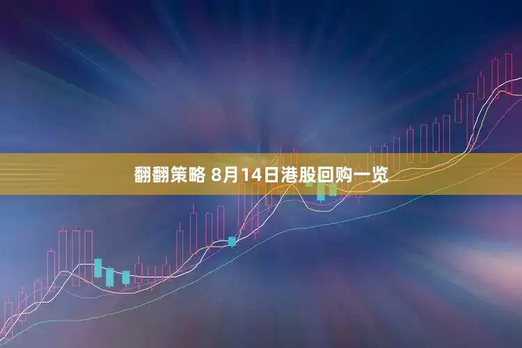 翻翻策略 8月14日港股回购一览